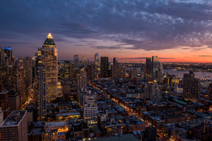 Sunset over the West Side of Manhattan, New York