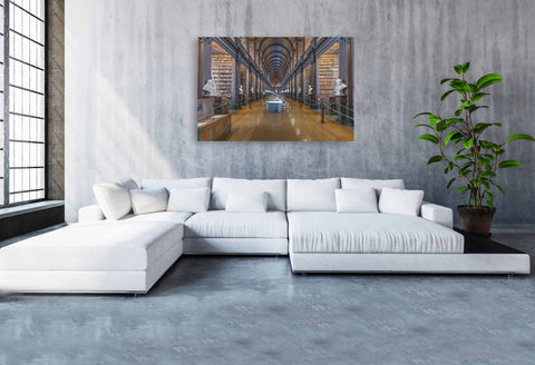 Book of Kells Fine Art Print Trinity College Library. Fine art photograph from the Book of Kells collection at Trinity College Library, Dublin. Historic interior wall art celebrating heritage.