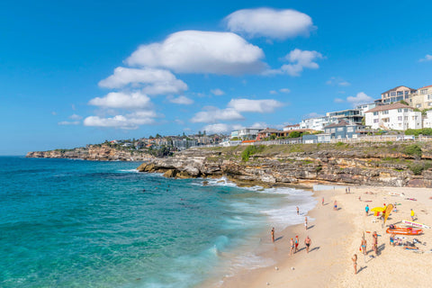 Bronte Beach Puffy Clouds Sydney, Australia