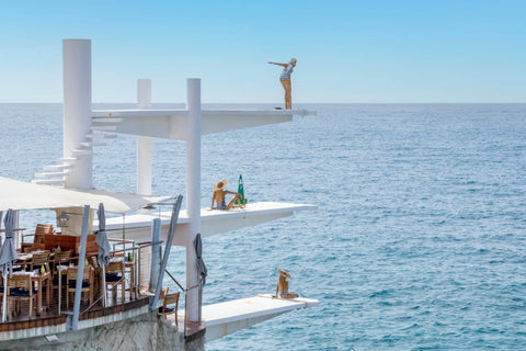 Diving Girls Statues in Nice, France