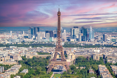 Eiffel Tower view of Paris from the Montparnasse Tower