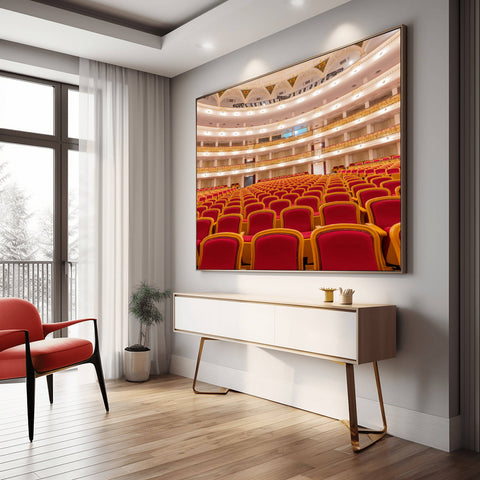 Gran Teatro de La Habana Fine Art Print Cuban Architecture. Fine art photograph of Gran Teatro de La Habana interior in Havana, Cuba. Architectural wall art blending historic design and cultural heritage.