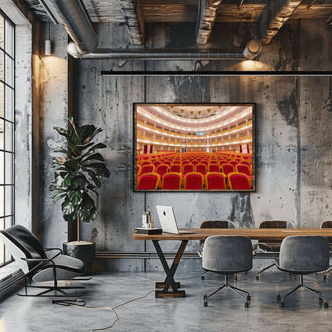 Gran Teatro de La Habana Fine Art Print Cuban Architecture. Fine art photograph of Gran Teatro de La Habana interior in Havana, Cuba. Architectural wall art blending historic design and cultural heritage.