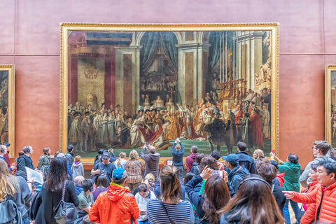Large Painting of Napoleon at the Louvre, Paris, France