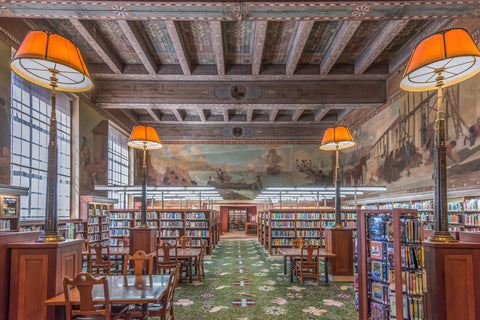 The Los Angeles Public Library, California. Photograph for sale framed in acrylic, unframed with free shipping in the USA.