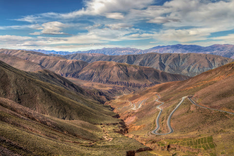 The colorful mountains of Jujuy in Argentina