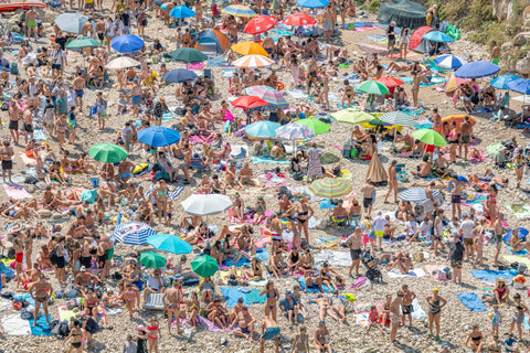 Packed Beach of Polignano di Mare