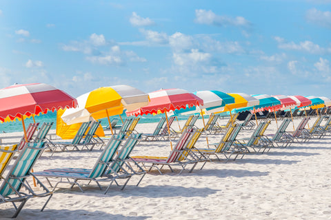 South Beach Miami Colorful Umbrellas