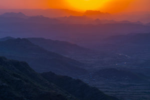 Sunset over Mountains of Lalibela, Ethiopia