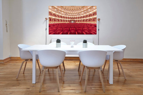 Teatro Petruzzelli Fine Art Print Bari Italy Architecture. Fine art photographic print of Teatro Petruzzelli in Bari, Italy. Elegant opera house wall art showcasing ornate interior space.