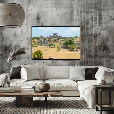 Tilt shift view of the historic TWA Terminal at JFK Airport in New York, giving the modernist building a toy-like model appearance.