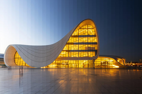 Time Slice Heydar Aliyev Center in Baku, Azerbaijan 