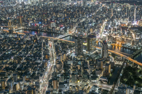 Tokyo, Japan Skyline View at Night