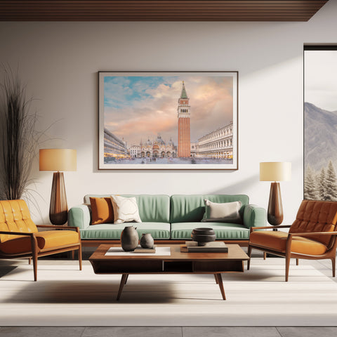 St. Mark's Square ,Venice, Italy. Photo framed in acrylic and unframed photo with free shipping in the USA