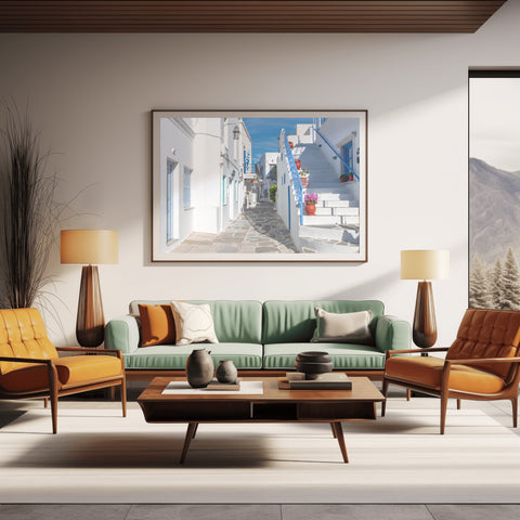 Island of Paros, Greece. Photo framed in acrylic and unframed photo with free shipping in the US