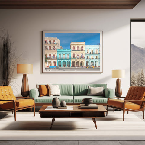 Streets of Havana, Cuba. Photo framed in acrylic and unframed photo and free shipping in the US