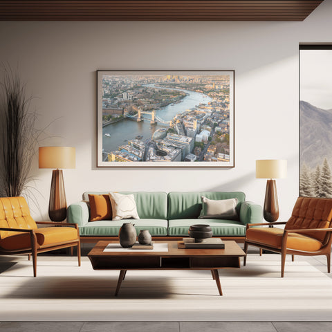 The Shard, Tower Bridge, London, England. Photo framed in acrylic and unframed photo and free shipping in the US
