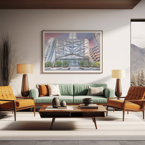 The Shed in Hudson Yards in New York City. Framed acrylic photo, unframed photo for sale with free shipping in the USA