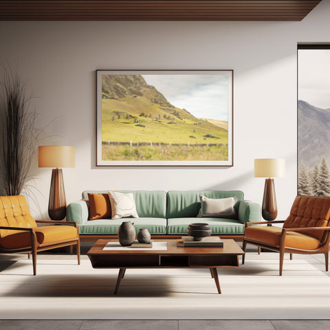 Tilt Shift Rano Raraku EI.  Framed acrylic photograph, unframed photos for sale and free shipping in the USA