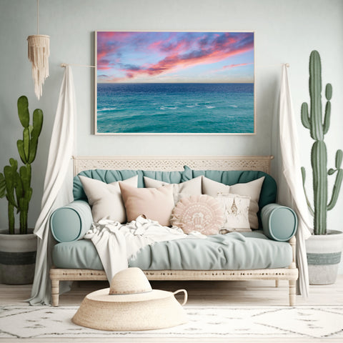 Diamante, Italy horizon. Framed acrylic photo and unframed photo for sale and free shipping in the USA.