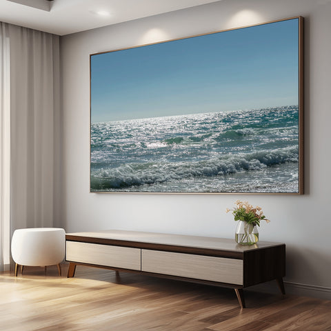 Horizon of Nusa Penida, Indonesia. Framed acrylic photo and unframed photo for sale and free shipping in the US.