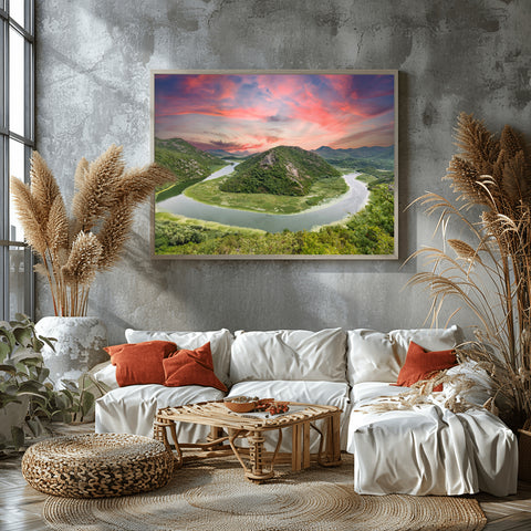 Lake Skadar National Park, Montenegro. Framed acrylic photo and unframed photo for sale with free shipping in the US