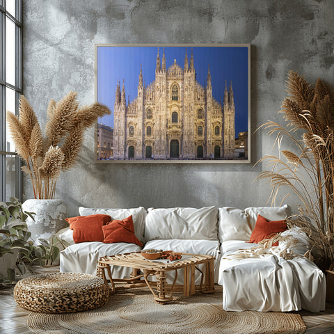 Time Slice Duomo in Milan, Italy. Framed acrylic photograph, unframed photo for sale and  free shipping the USA.