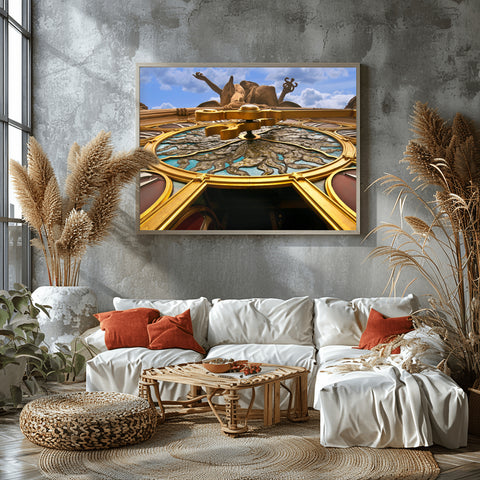 Mercury Clock in Grand Central, New York City. Framed acrylic photo, unframed photo for sale and free shipping in US