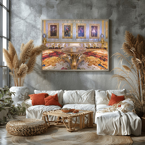 Florence Portrait Room, Italy. Framed acrylic photo and unframed photo for sale and free shipping in the US