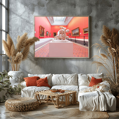 Dublin Museum, Red Room. Framed acrylic photo and unframed photo for sale and free shipping in the US