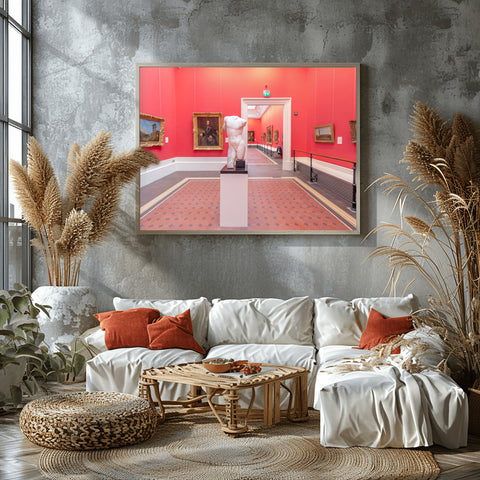 Dublin Museum, Statue. Framed acrylic photo and unframed photo for sale with free shipping in the US.
