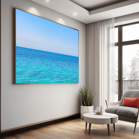 Horizon Marseilles, France. Framed acrylic photo and unframed photo for sale and free shipping in the USA