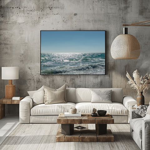 Horizon of Nusa Penida, Indonesia. Framed acrylic photo and unframed photo for sale and free shipping in the USA