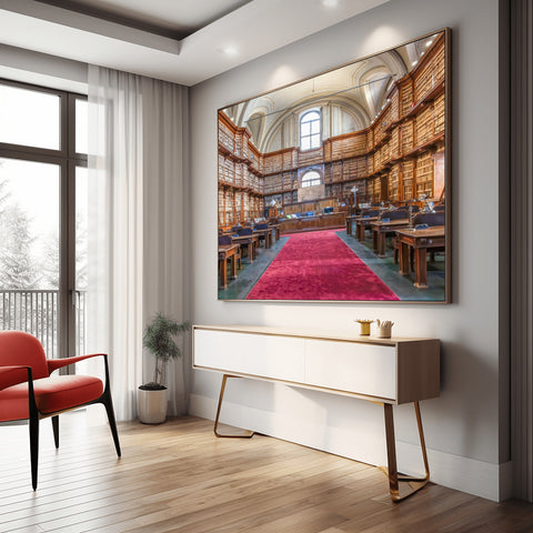 Biblioteca Angelica Library in Rome, Italy. Photographs for sale framed in acrylic or unframed. Free shipping in the USA.