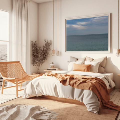 Cannes, France Horizon. Framed acrylic photo and unframed photo for sale and free shipping in the US.