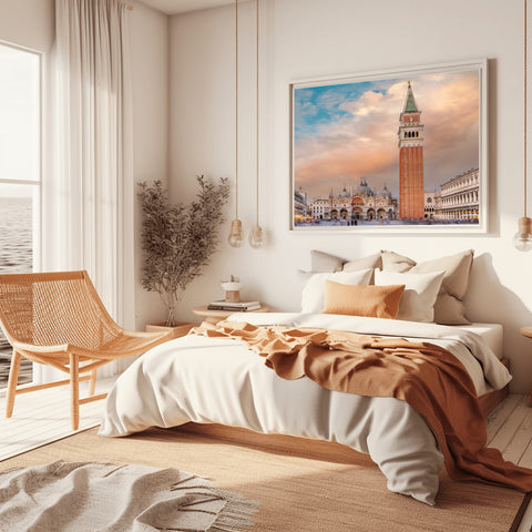 St. Mark's Square ,Venice, Italy. Photo framed in acrylic and unframed photo with free shipping in the US.