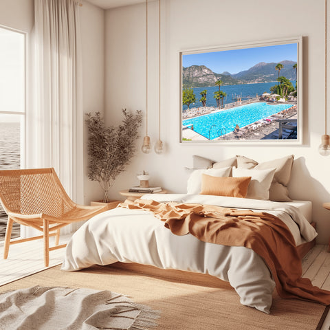 Grand Hotel Lake Serbelloni, Lake Como. Photo framed in acrylic and unframed photo and free shipping in the US