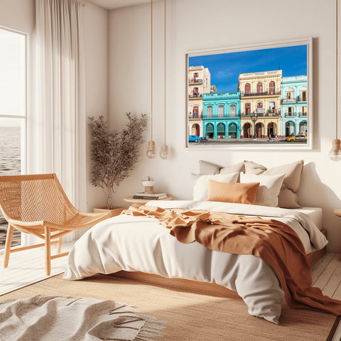 Streets of Havana, Cuba. Photo framed in acrylic and unframed photo and free shipping in the US.