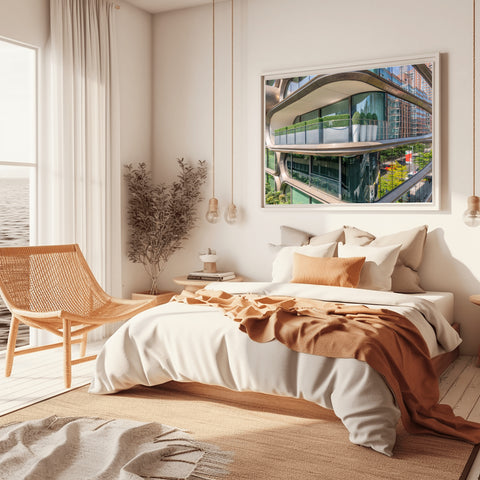 Zaha Hadid in Chelsea New York City. Framed acrylic photo, unframed photo for sale with free shipping in the US.