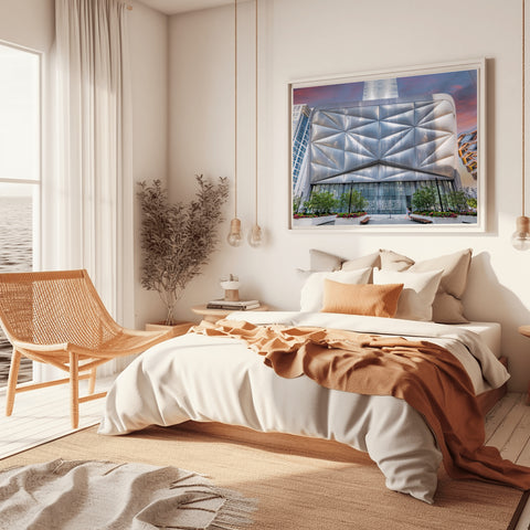 The Shed in Hudson Yards in New York City. Framed acrylic photo, unframed photo for sale with free shipping in the US.