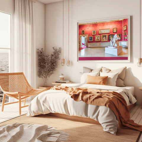 Red Room Accademia Museum, Florence Italy. Framed acrylic photo and unframed photo for sale with free shipping in the USA.