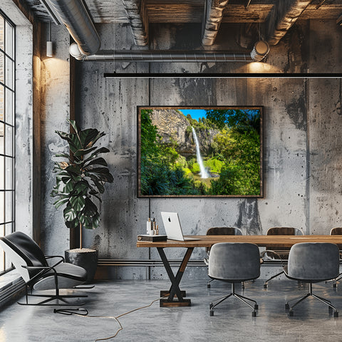 North Island Waterfalls, New Zealand. Framed acrylic photo and unframed photo for sale and free shipping in the USA.
