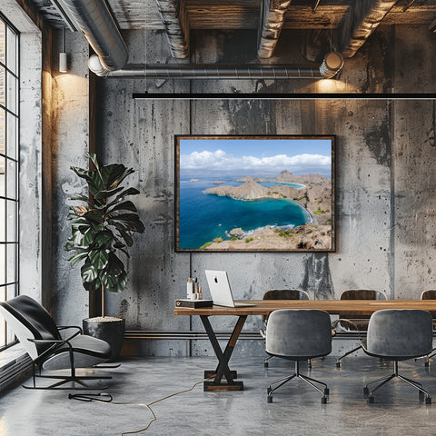 Komodo National Park, Indonesia.  Framed acrylic photo and unframed photo for sale with free shipping in the US