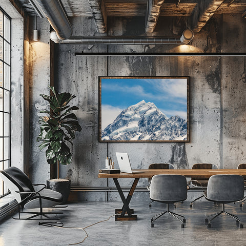Franz Josef Peak, New Zealand. Framed acrylic photo and unframed photo for sale with free shipping in the US