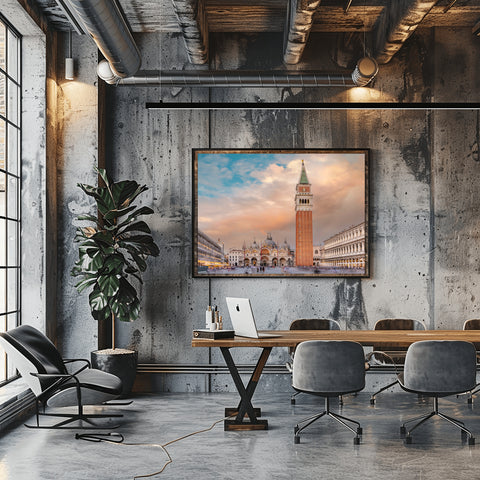 St. Mark's Square ,Venice, Italy. Photo framed in acrylic and unframed photo with free shipping in the US
