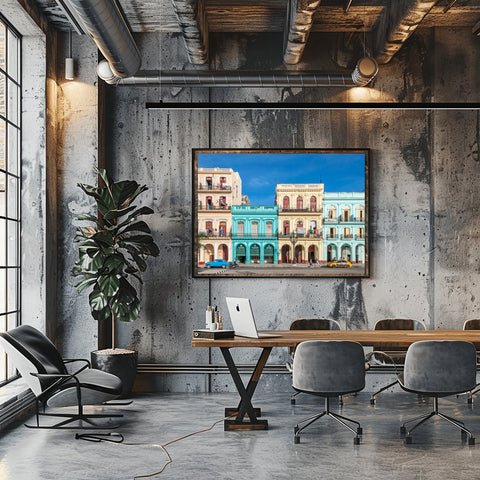 Streets of Havana, Cuba. Photo framed in acrylic and unframed photo with free shipping in the USA.