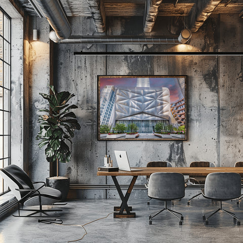 The Shed in Hudson Yards in New York City. Framed acrylic photo, unframed photo for sale and free shipping in the USA.