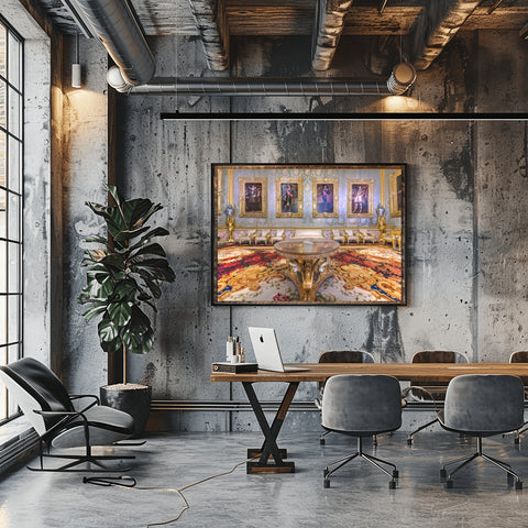 Florence Portrait Room, Italy. Framed acrylic photo and unframed photo for sale and free shipping in the USA