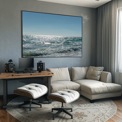 Horizon of Nusa Penida, Indonesia. Framed acrylic photo and unframed photo for sale and free shipping in the US