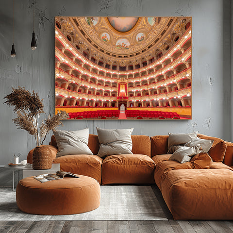 Teatro Massimo Bellini in Catania, Sicily. Beautiful photo for sale framed or unframed, plexiglass acrylic.